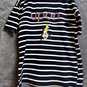 Striped T-Shirt with Cartoon Graphic